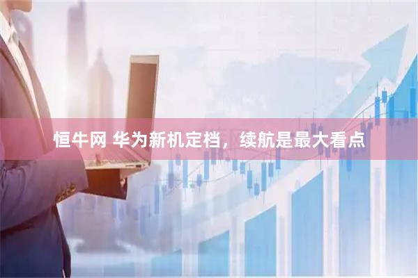 恒牛网 华为新机定档，续航是最大看点