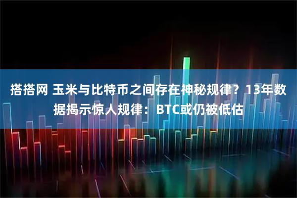 搭搭网 玉米与比特币之间存在神秘规律？13年数据揭示惊人规律：BTC或仍被低估