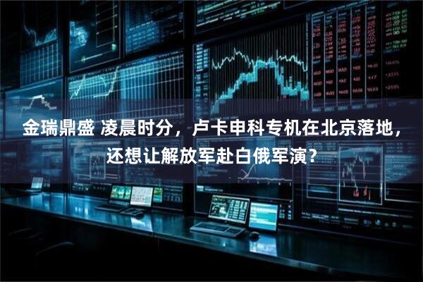 金瑞鼎盛 凌晨时分，卢卡申科专机在北京落地，还想让解放军赴白俄军演？
