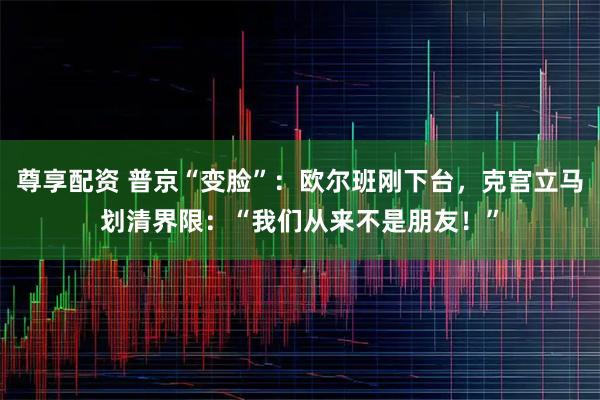 尊享配资 普京“变脸”：欧尔班刚下台，克宫立马划清界限：“我们从来不是朋友！”