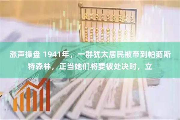 涨声操盘 1941年，一群犹太居民被带到帕茹斯特森林，正当她们将要被处决时，立