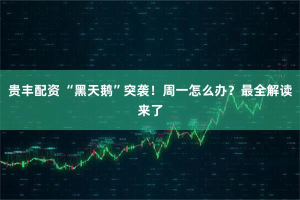 贵丰配资 “黑天鹅”突袭！周一怎么办？最全解读来了