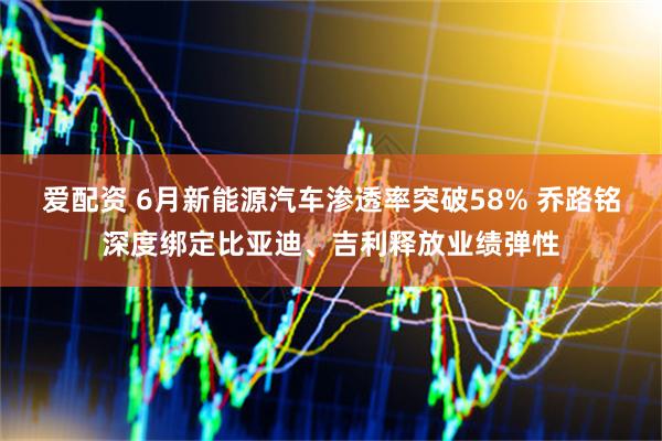 爱配资 6月新能源汽车渗透率突破58% 乔路铭深度绑定比亚迪、吉利释放业绩弹性